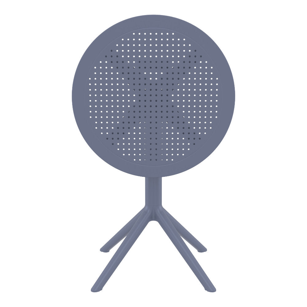 Compamia Sky Round Folding Table 24 inch Black/Taupe/Dark Grey/Olive Green/White