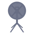 Compamia Sky Round Folding Table 24 inch Black/Taupe/Dark Grey/Olive Green/White
