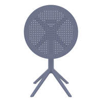 Compamia Sky Round Folding Table 24 inch Black/Taupe/Dark Grey/Olive Green/White