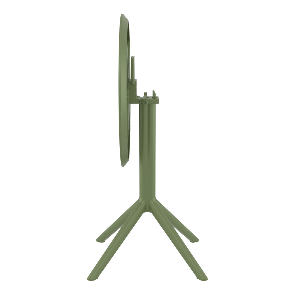 Compamia Sky Round Folding Table 24 inch Black/Taupe/Dark Grey/Olive Green/White