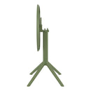 Compamia Sky Round Folding Table 24 inch Black/Taupe/Dark Grey/Olive Green/White