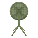 Compamia Sky Round Folding Table 24 inch Black/Taupe/Dark Grey/Olive Green/White
