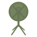 Compamia Sky Round Folding Table 24 inch Black/Taupe/Dark Grey/Olive Green/White