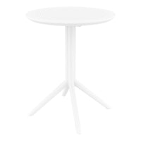 Compamia Sky Round Folding Table 24 inch Black/Taupe/Dark Grey/Olive Green/White