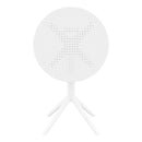 Compamia Sky Round Folding Table 24 inch Black/Taupe/Dark Grey/Olive Green/White