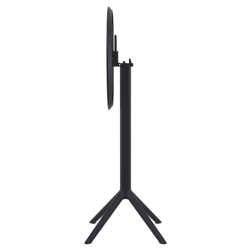 Compamia Sky Round Folding Bar Table 24 inch Black/Dark Gray/Taupe/Olive Green/White