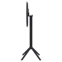 Compamia Sky Round Folding Bar Table 24 inch Black/Dark Gray/Taupe/Olive Green/White