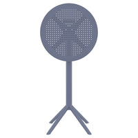 Compamia Sky Round Folding Bar Table 24 inch Black/Dark Gray/Taupe/Olive Green/White
