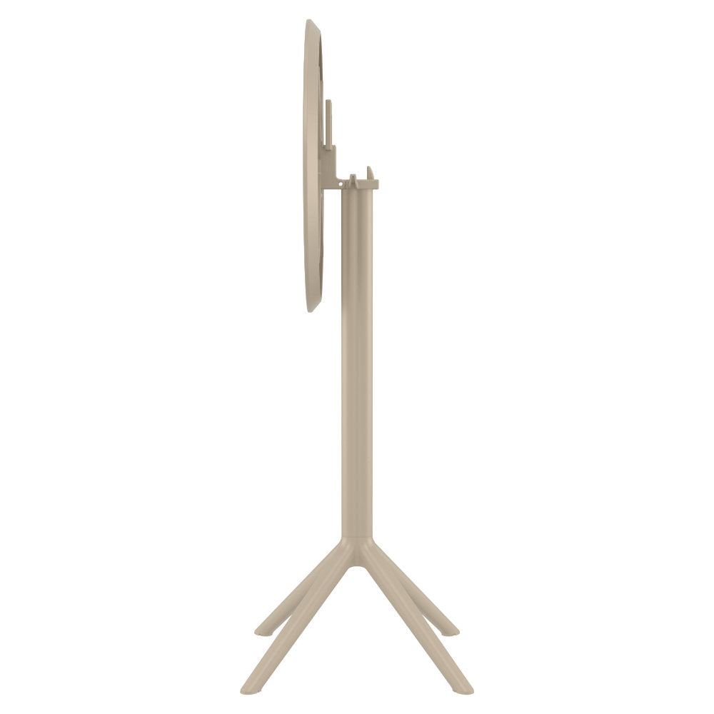 Compamia Sky Round Folding Bar Table 24 inch Black/Dark Gray/Taupe/Olive Green/White