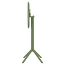 Compamia Sky Round Folding Bar Table 24 inch Black/Dark Gray/Taupe/Olive Green/White