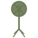 Compamia Sky Round Folding Bar Table 24 inch Black/Dark Gray/Taupe/Olive Green/White