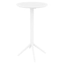 Compamia Sky Round Folding Bar Table 24 inch Black/Dark Gray/Taupe/Olive Green/White