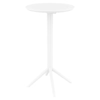 Compamia Sky Round Folding Bar Table 24 inch Black/Dark Gray/Taupe/Olive Green/White