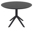 Compamia Sky Round Folding Table 42 inch Black/Dark Gray/Taupe/Olive Green/White