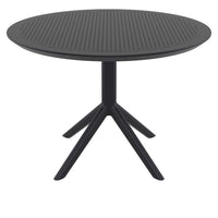 Compamia Sky Round Folding Table 42 inch Black/Dark Gray/Taupe/Olive Green/White