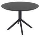 Compamia Sky Round Folding Table 42 inch Black/Dark Gray/Taupe/Olive Green/White