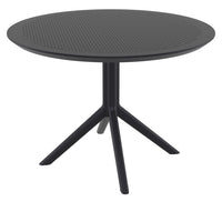 Compamia Sky Round Folding Table 42 inch Black/Dark Gray/Taupe/Olive Green/White