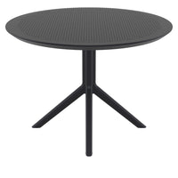 Compamia Sky Round Folding Table 42 inch Black/Dark Gray/Taupe/Olive Green/White