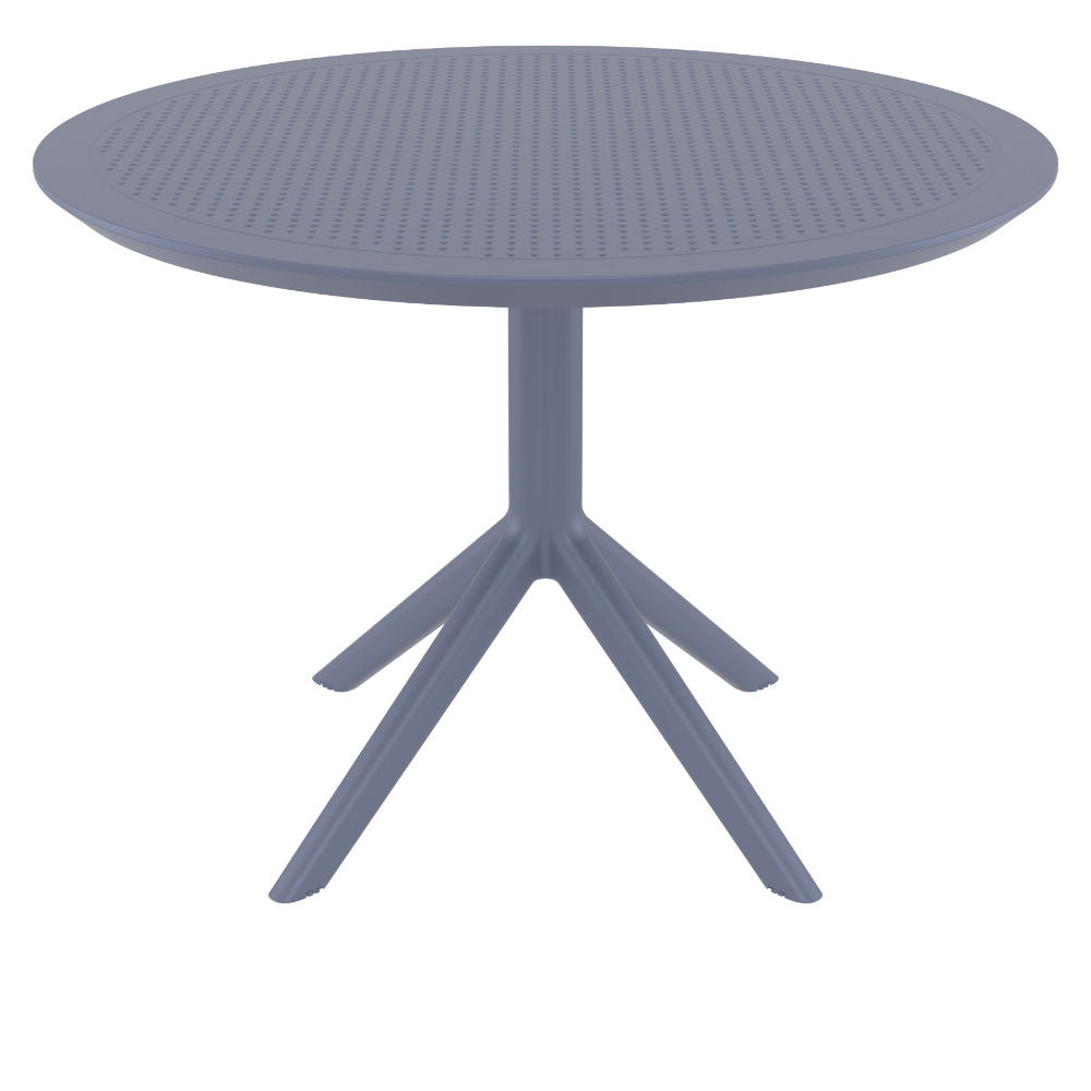 Compamia Sky Round Folding Table 42 inch Black/Dark Gray/Taupe/Olive Green/White