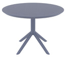 Compamia Sky Round Folding Table 42 inch Black/Dark Gray/Taupe/Olive Green/White