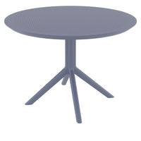 Compamia Sky Round Folding Table 42 inch Black/Dark Gray/Taupe/Olive Green/White