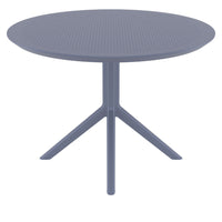 Compamia Sky Round Folding Table 42 inch Black/Dark Gray/Taupe/Olive Green/White