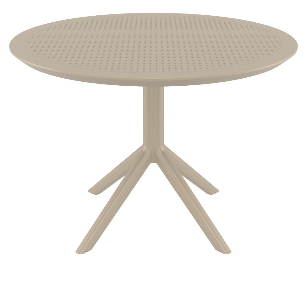 Compamia Sky Round Folding Table 42 inch Black/Dark Gray/Taupe/Olive Green/White
