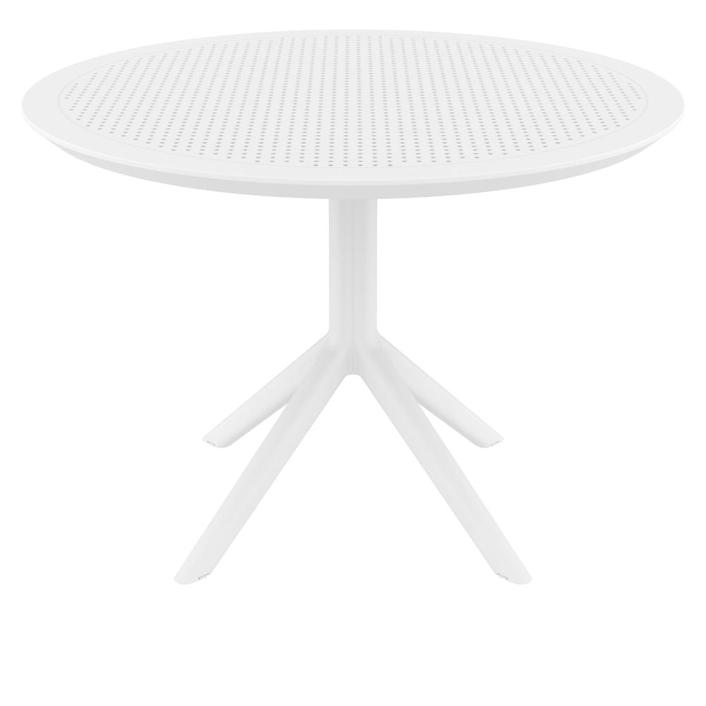Compamia Sky Round Folding Table 42 inch Black/Dark Gray/Taupe/Olive Green/White