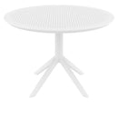 Compamia Sky Round Folding Table 42 inch Black/Dark Gray/Taupe/Olive Green/White