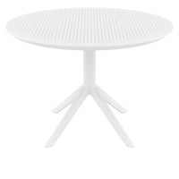 Compamia Sky Round Folding Table 42 inch Black/Dark Gray/Taupe/Olive Green/White