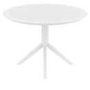 Compamia Sky Round Folding Table 42 inch Black/Dark Gray/Taupe/Olive Green/White