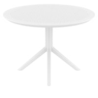 Compamia Sky Round Folding Table 42 inch Black/Dark Gray/Taupe/Olive Green/White