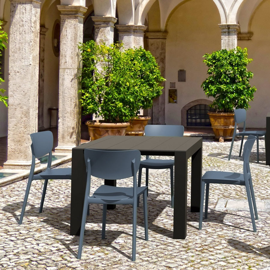 Compamia Monna Outdoor Dining Chair Dark Gray - Set of Two