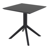 Compamia Loft Bistro Set 3 Piece with 27 inch Table Top in Black/Dark Gray/Taupe/Olive Green/White