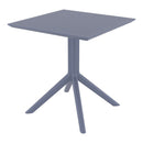 Compamia Loft Bistro Set 3 Piece with 27 inch Table Top in Black/Dark Gray/Taupe/Olive Green/White