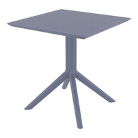 Compamia Loft Bistro Set 3 Piece with 27 inch Table Top in Black/Dark Gray/Taupe/Olive Green/White