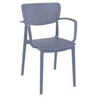 Compamia Loft Bistro Set 3 Piece with 24 inch Table Top in Black/Dark Gray/Taupe/Olive Green/White