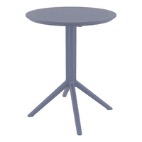 Compamia Loft Bistro Set 3 Piece with 24 inch Table Top in Black/Dark Gray/Taupe/Olive Green/White
