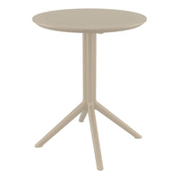 Compamia Loft Bistro Set 3 Piece with 24 inch Table Top in Black/Dark Gray/Taupe/Olive Green/White