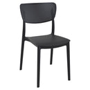 Compamia Lucy Outdoor Bistro Set 3 Piece with 24 inch Table Top Black/Dark Gray/Taupe/White