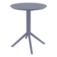 Compamia Lucy Bistro Set 3 Piece with 24 inch Table Top in Black/Dark Gray/Taupe/Olive Green/White