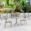 Compamia Lucy Bistro Set 3 Piece with 24 inch Table Top in Black/Dark Gray/Taupe/Olive Green/White