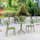 Compamia Lucy Bistro Set 3 Piece with 24 inch Table Top in Black/Dark Gray/Taupe/Olive Green/White