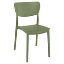 Compamia Lucy Bistro Set 3 Piece with 24 inch Table Top in Black/Dark Gray/Taupe/Olive Green/White