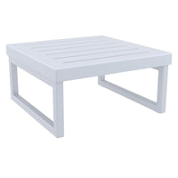 Compamia Mykonos Square Coffee Table In Silver
