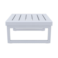 Compamia Mykonos Square Coffee Table In Silver