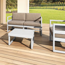 Compamia Mykonos Square Coffee Table In Silver