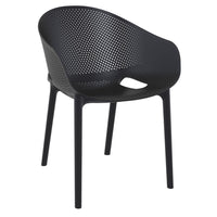 Compamia Sky Pro Stacking Dining Chair In Black/Gray/Taupe/Marsala/Olive Green/White - Set of 2