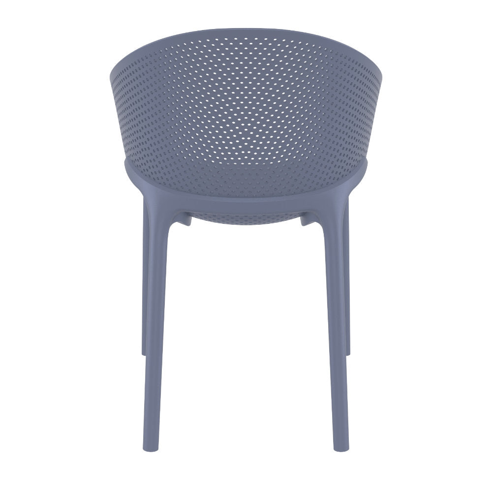 Compamia Sky Pro Stacking Dining Chair In Black/Gray/Taupe/Marsala/Olive Green/White - Set of 2