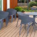 Compamia Sky Pro Stacking Dining Chair In Black/Gray/Taupe/Marsala/Olive Green/White - Set of 2